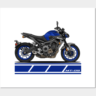 Motorbike Yamaha MT09 Posters and Art